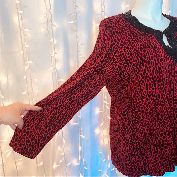 CHARTER CLUB ⭐️ Festive Long Sleeved Sweater Top - Picture 2 of 7